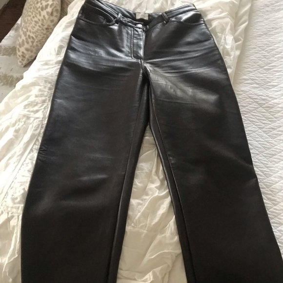 Aritzia Melina Pants Rich Mocha Brown Size 6 long - Picture 2 of 5